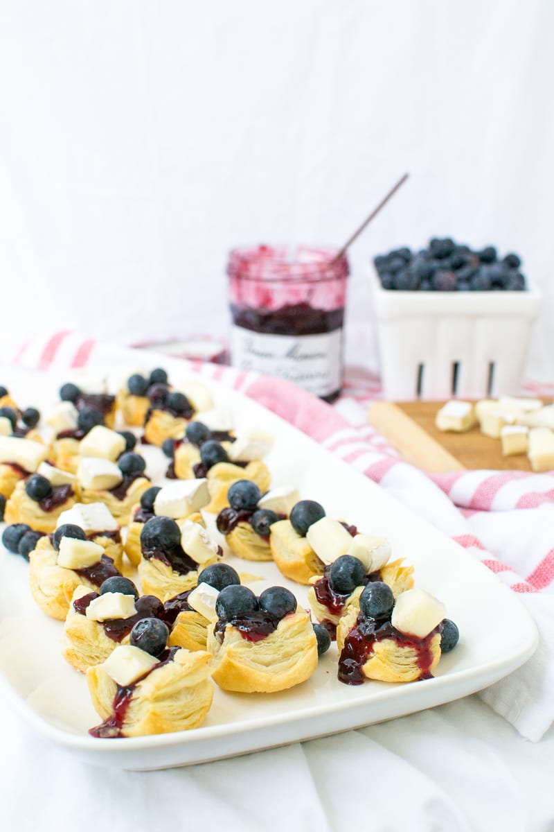 red, white, and blue pastry cups | Appetites Anonymous