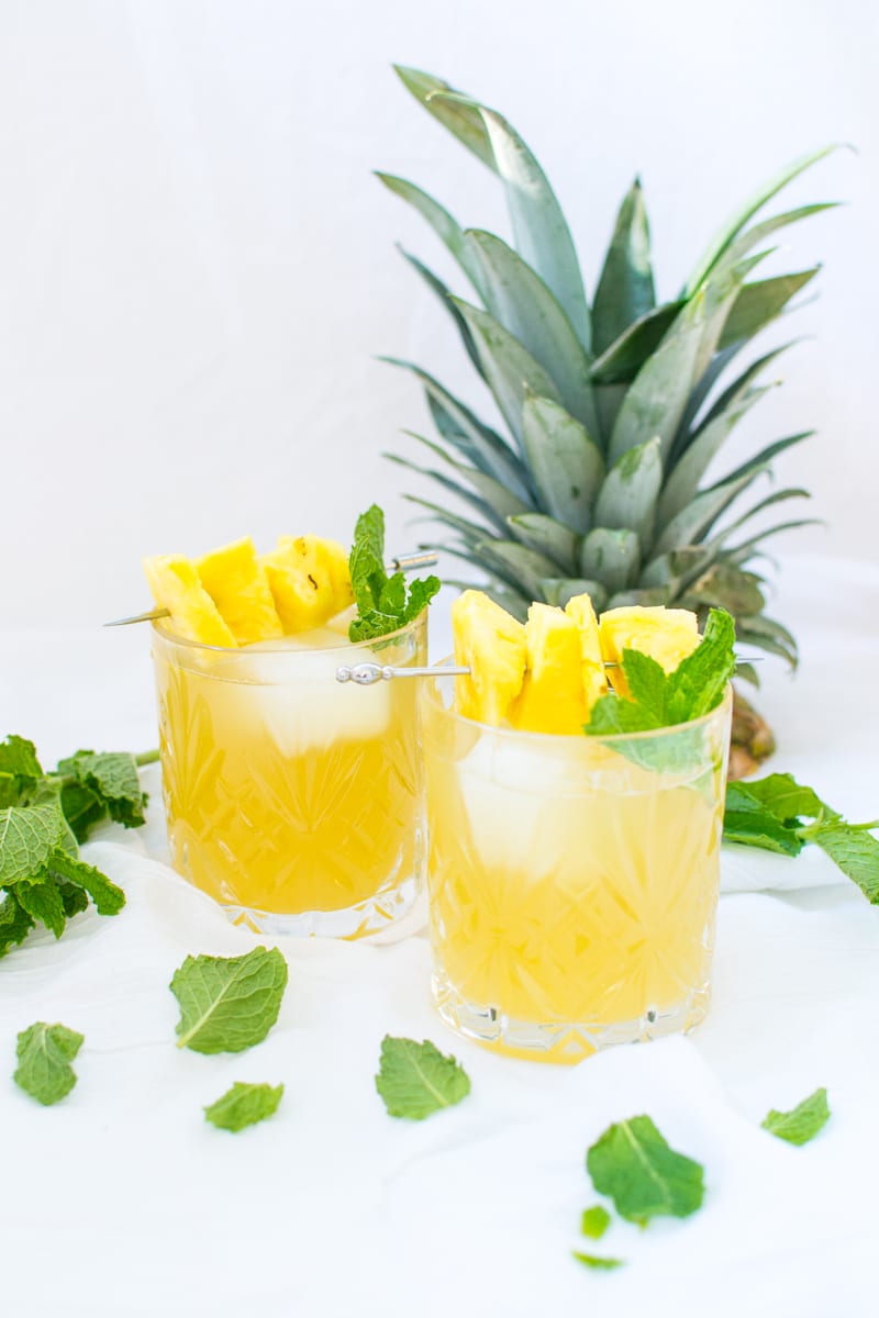pineapple and mint rum punch | Appetites Anonymous