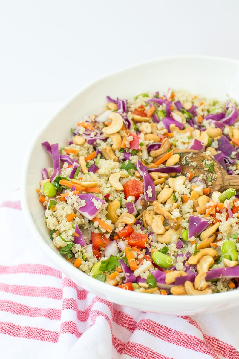 crunchy veggie quinoa salad | Appetites Anonymous