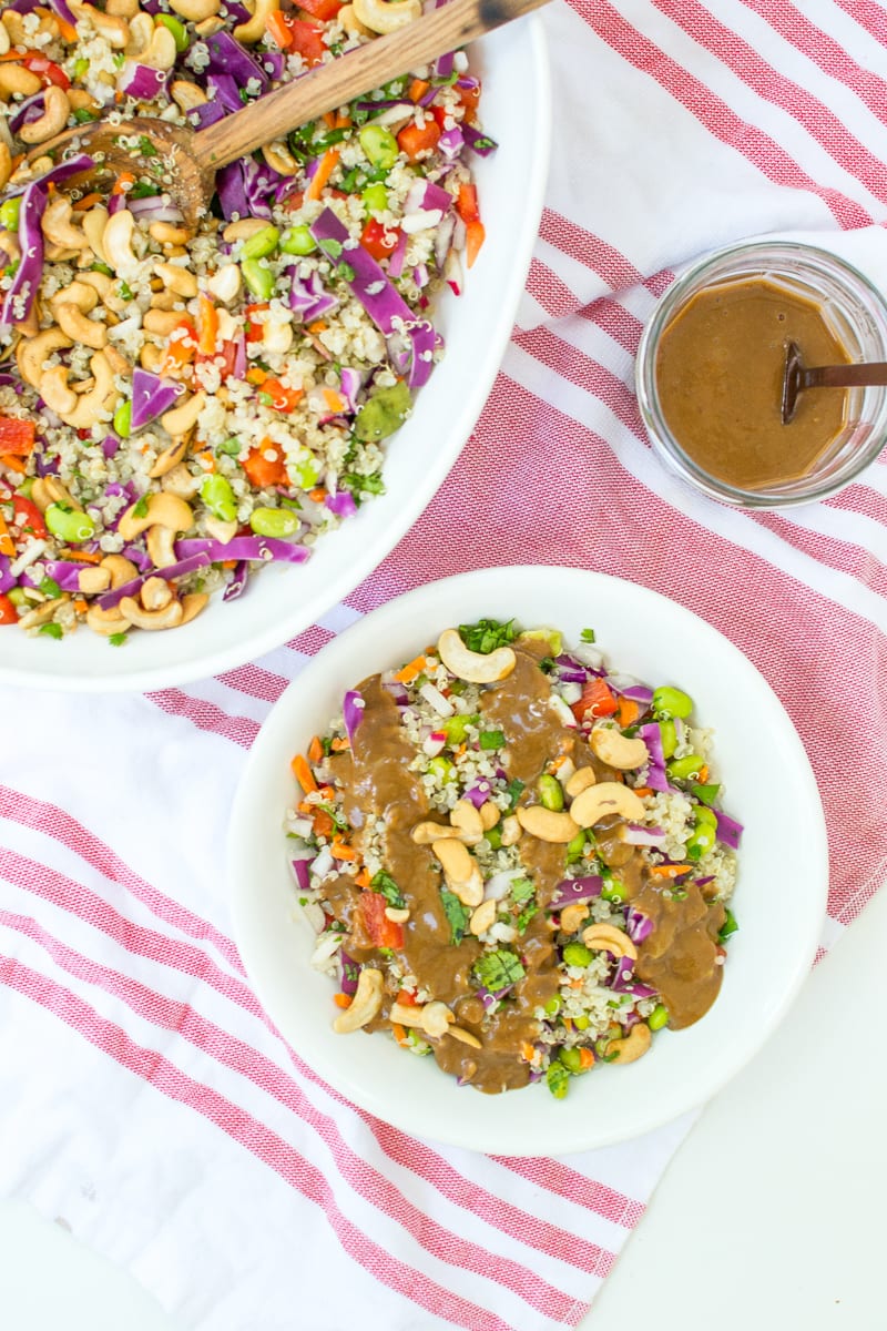 crunchy veggie quinoa salad | Appetites Anonymous