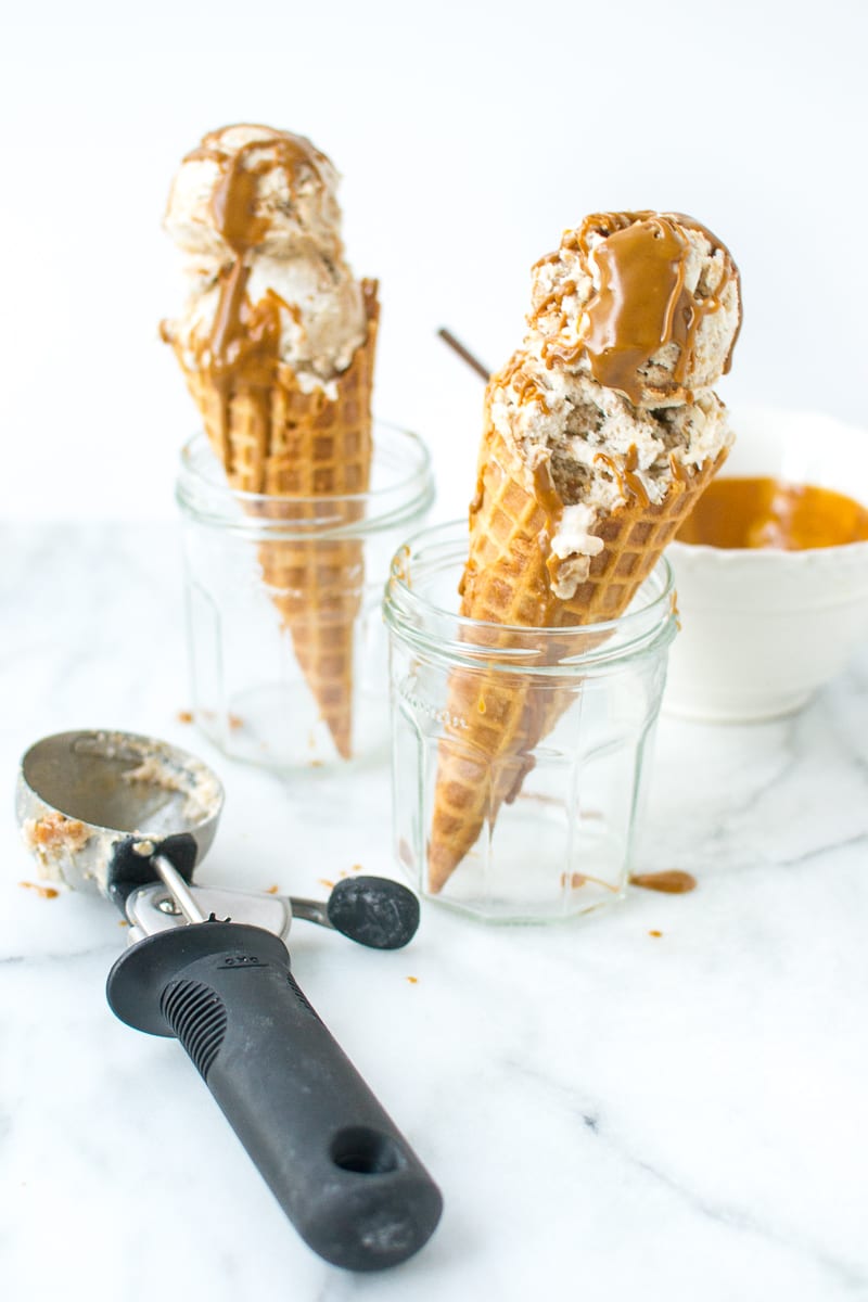 dairy-free cookie butter ice cream | Appetites Anonymous