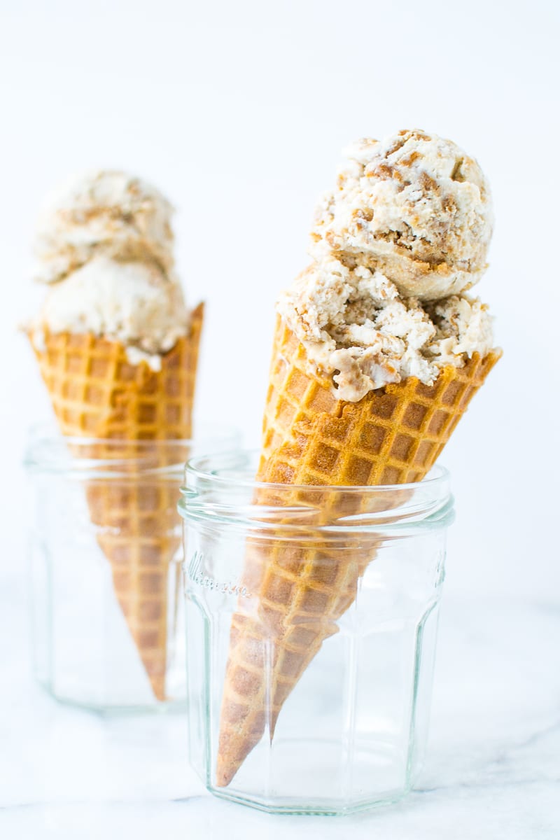 dairy-free cookie butter ice cream | Appetites Anonymous