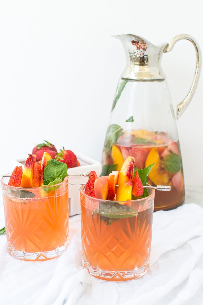 rosé peach punch | Appetites Anonymous