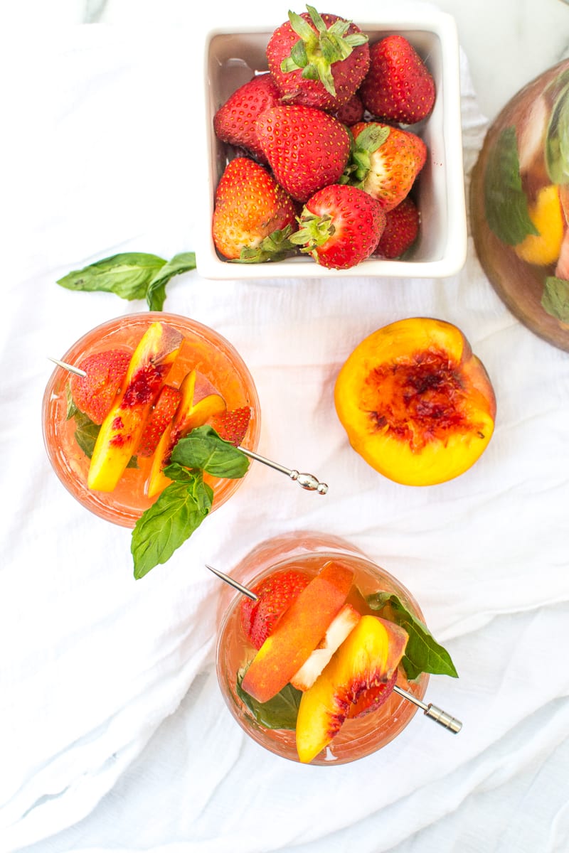 rosé peach punch | Appetites Anonymous