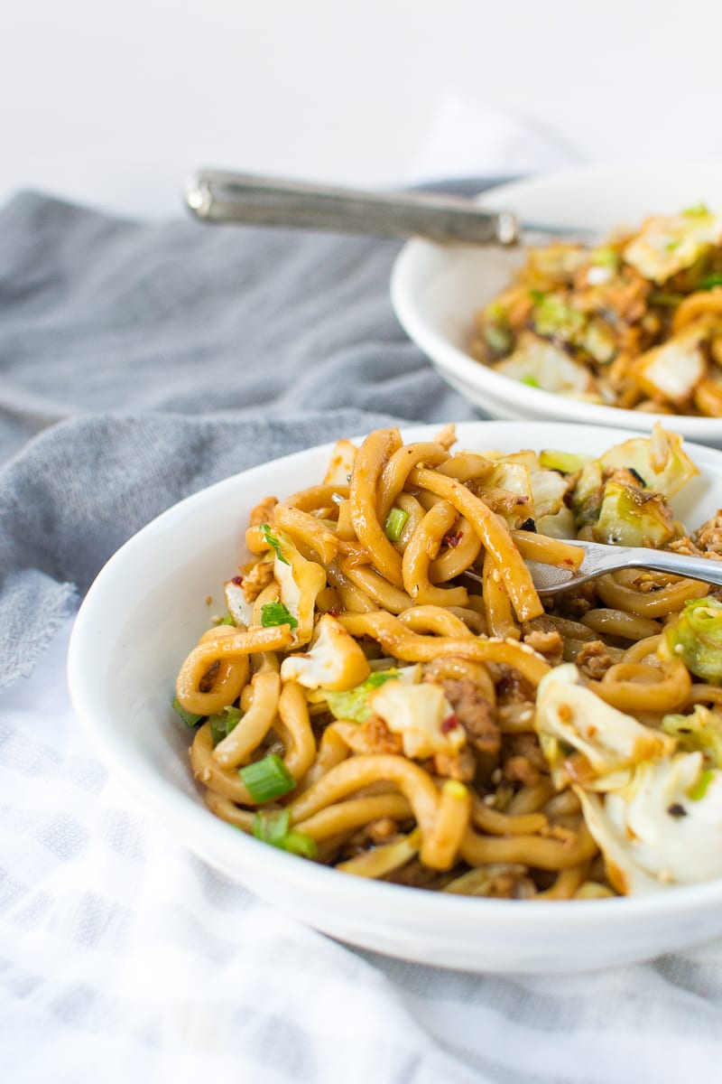 BA copycat: stir-fried udon noodles (lightened up!) - Appetites Anonymous