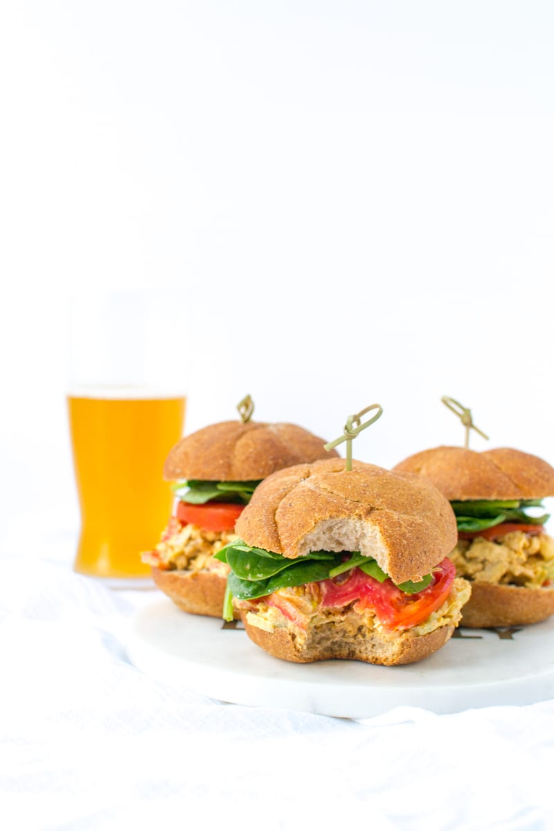 tahini chicken salad sandwiches | Appetites Anonymous