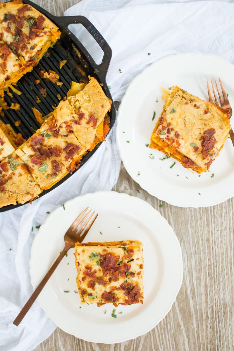 acorn squash skillet lasagna | Appetites Anonymous