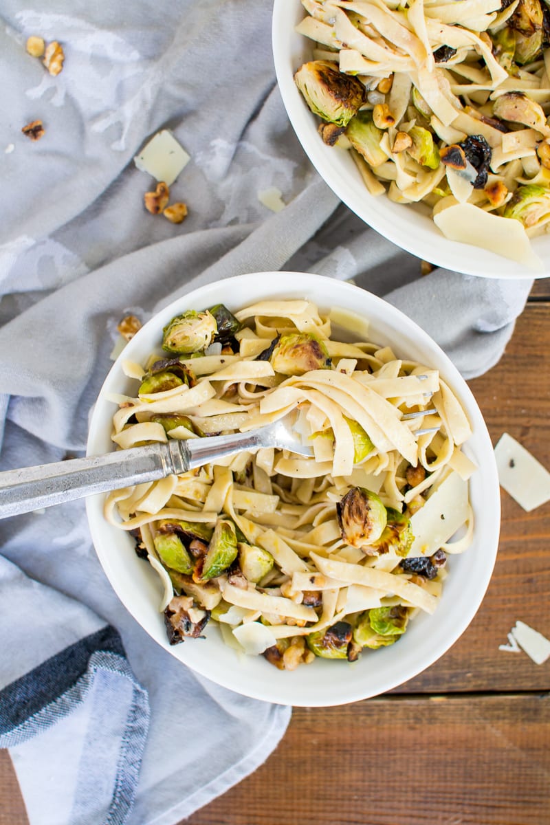 crispy brussels sprouts pasta | Appetites Anonymous