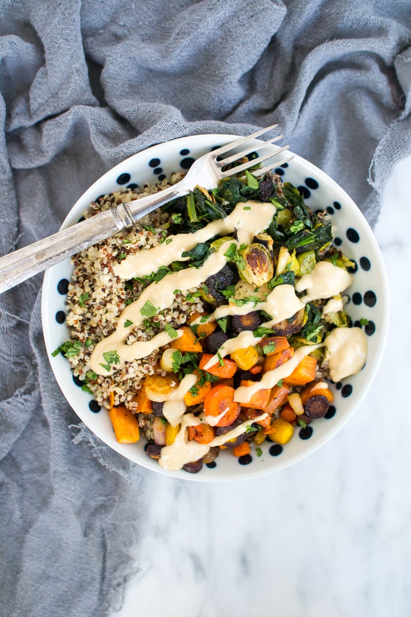fall veggie quinoa bowls | Appetites Anonymous