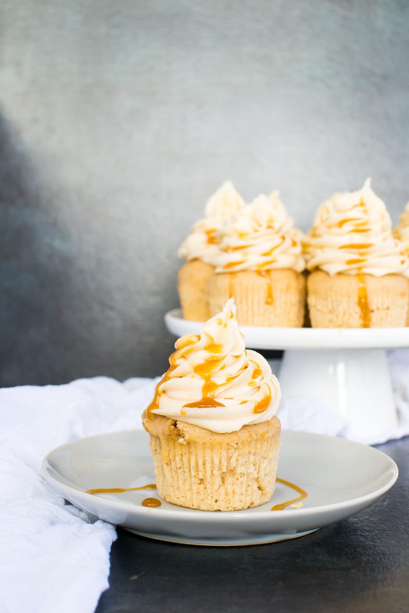 vanilla bourbon caramel cupcakes | Appetites Anonymous
