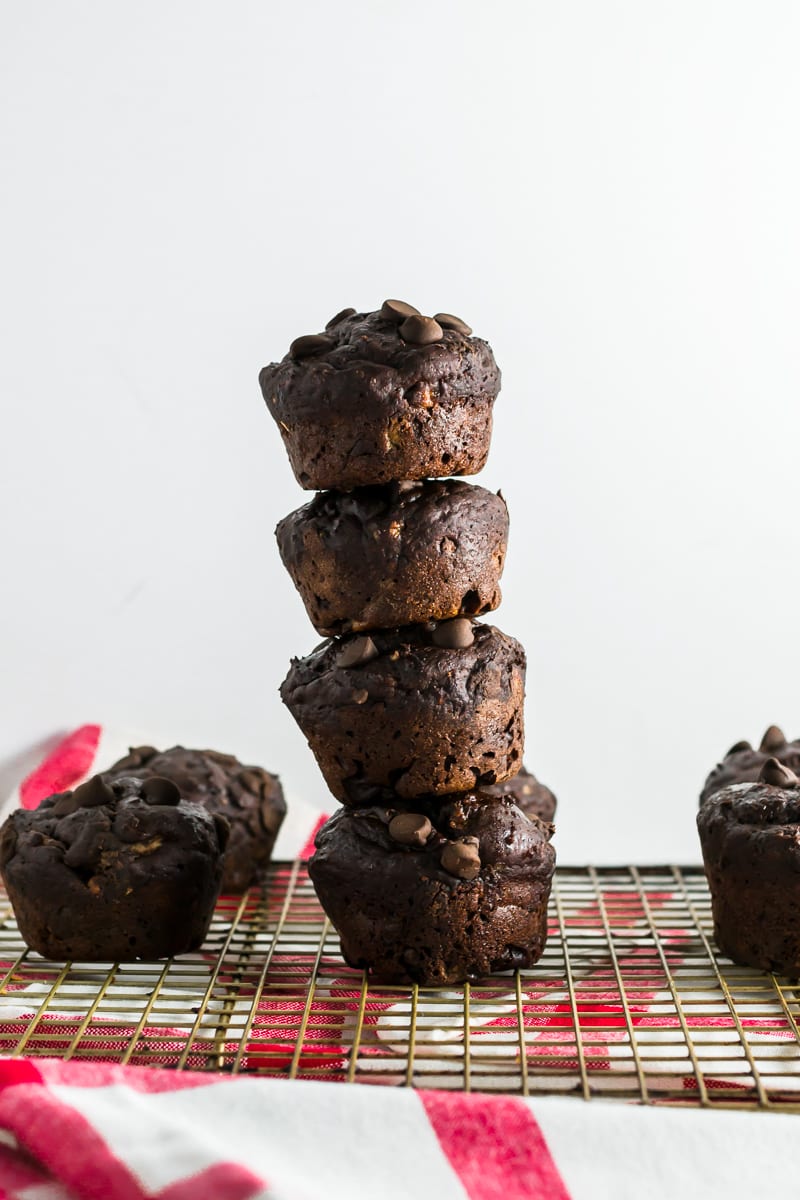 healthy-ish chocolate banana muffins | Appetites Anonymous