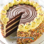 chocolate cake with vanilla buttercream