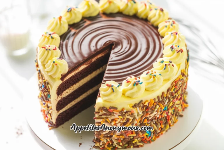 chocolate cake with vanilla buttercream