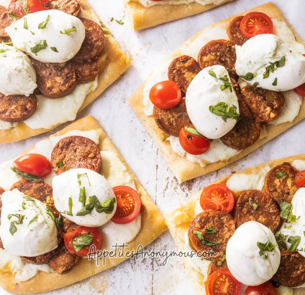 Italian Sausage & Burrata Flatbreads