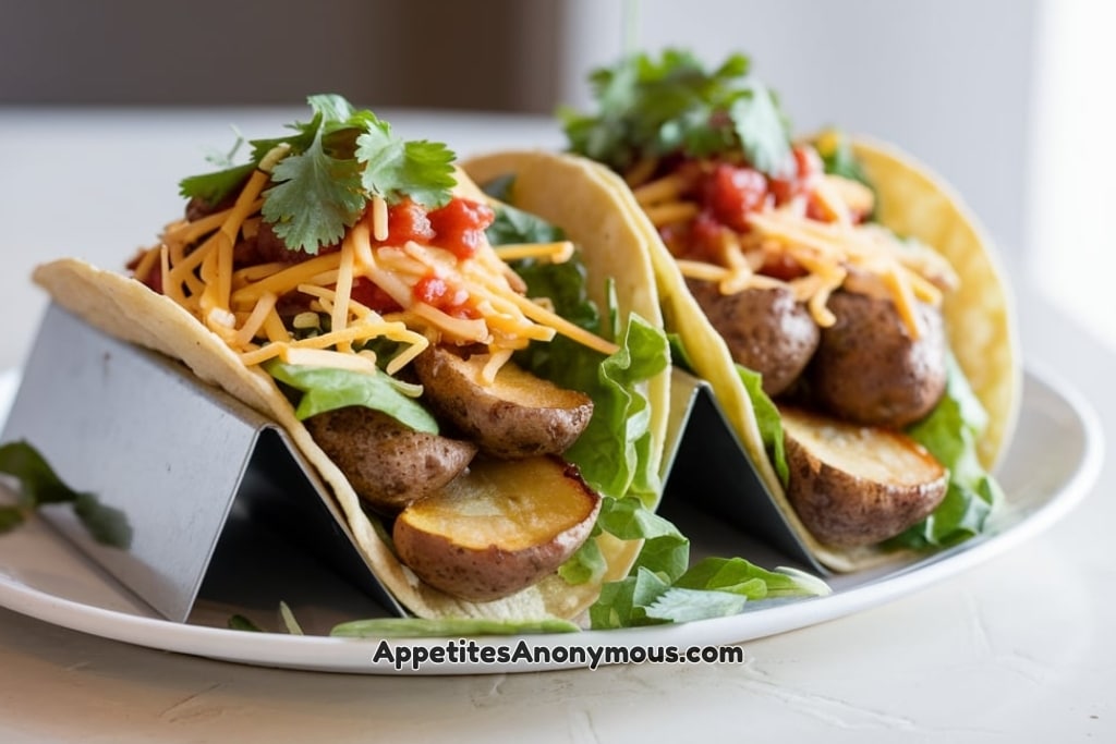 simple crispy potato tacos