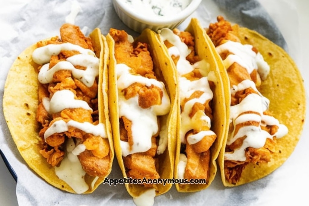 Crispy Buffalo Chicken Tacos