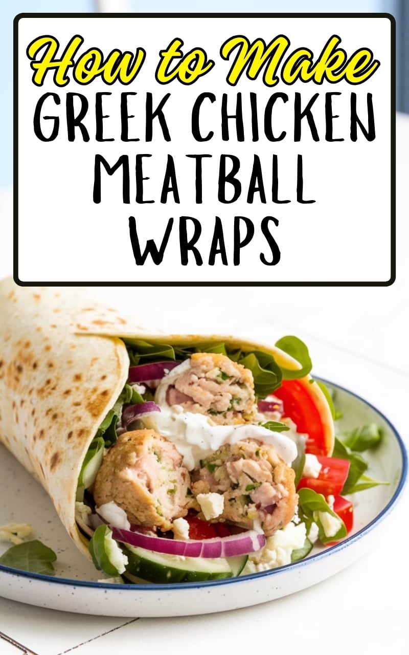 Chicken Meatball Wraps