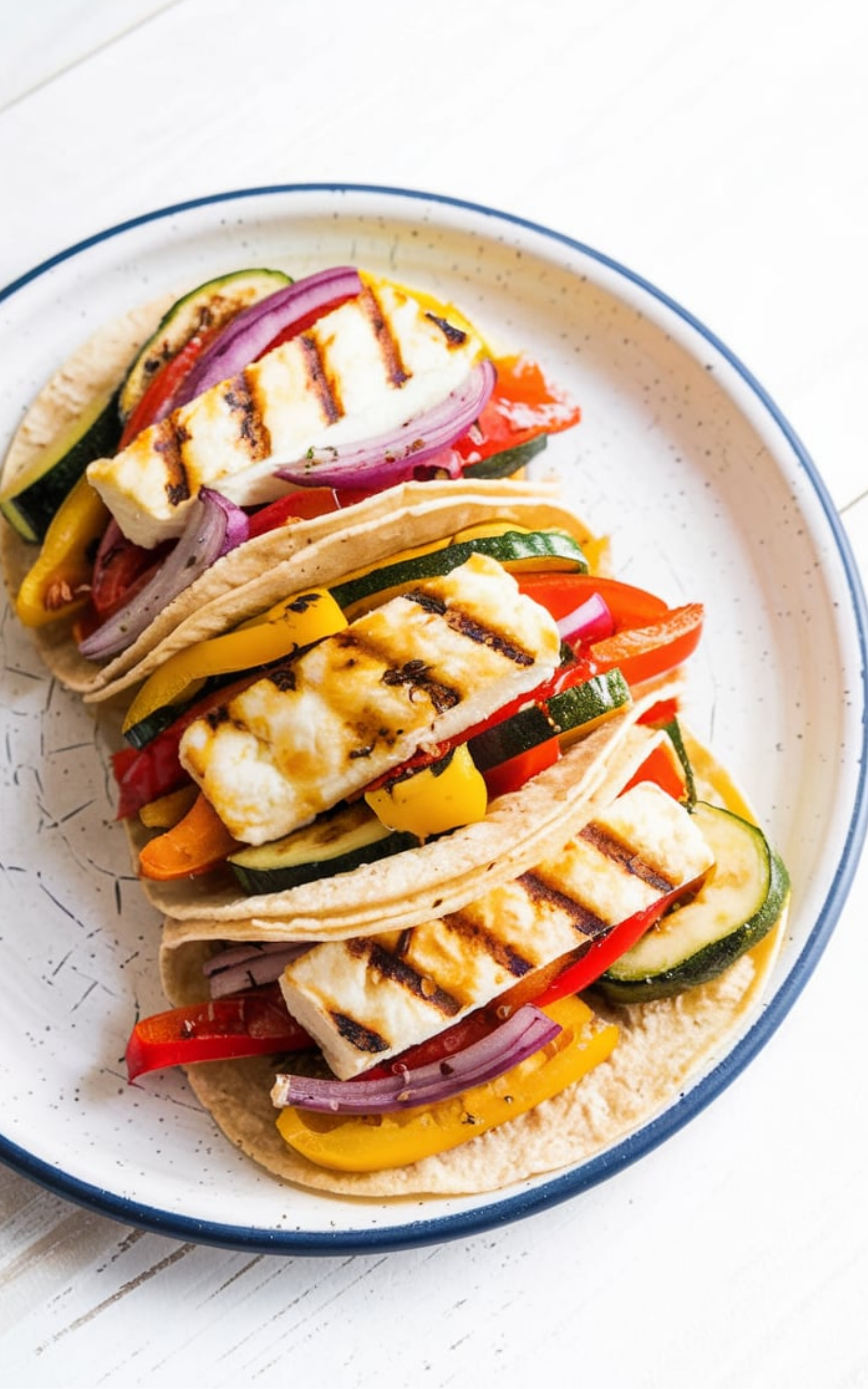Halloumi & Roasted Veg Tacos