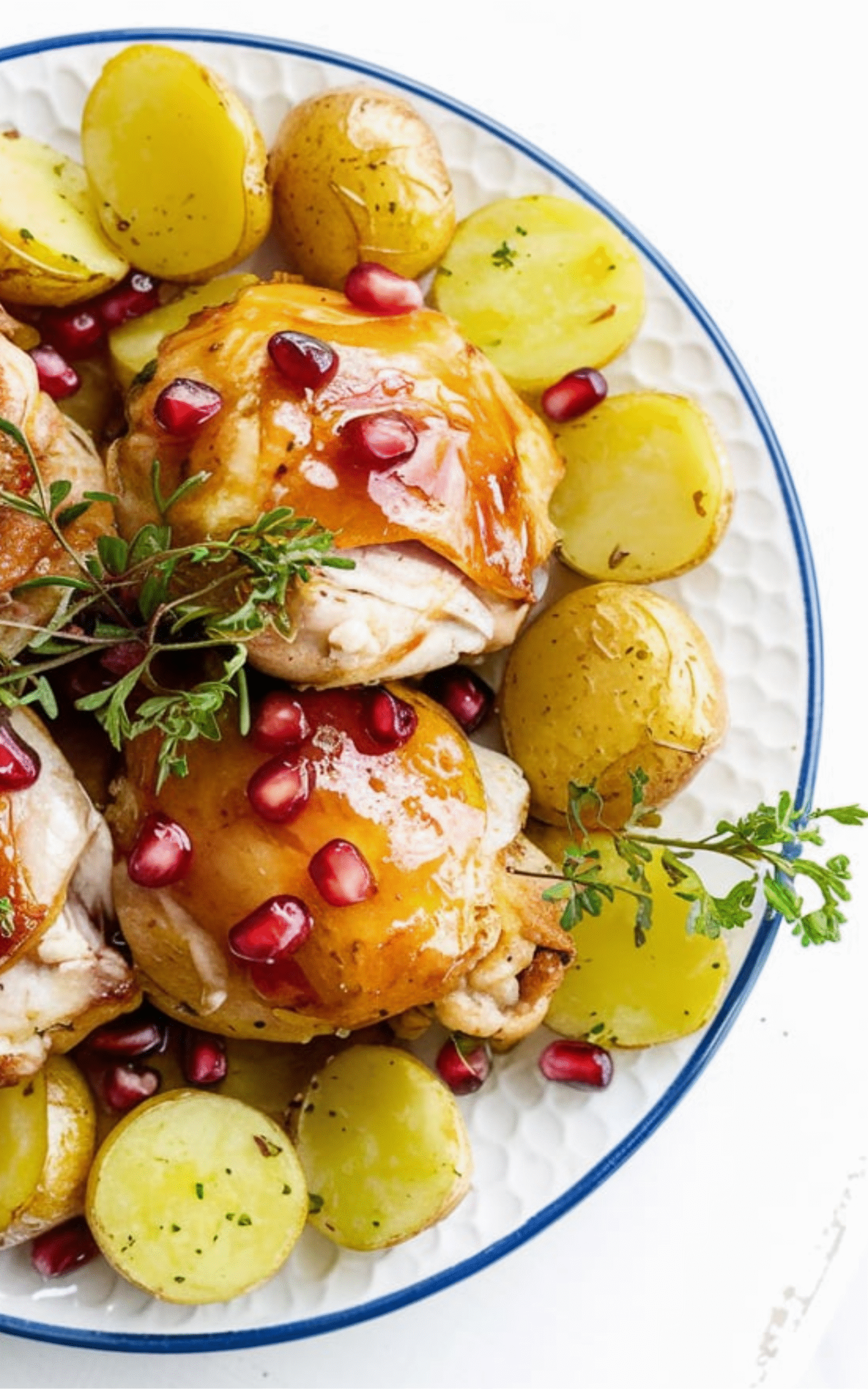 Pomegranate Glazed Chicken And Potatoes