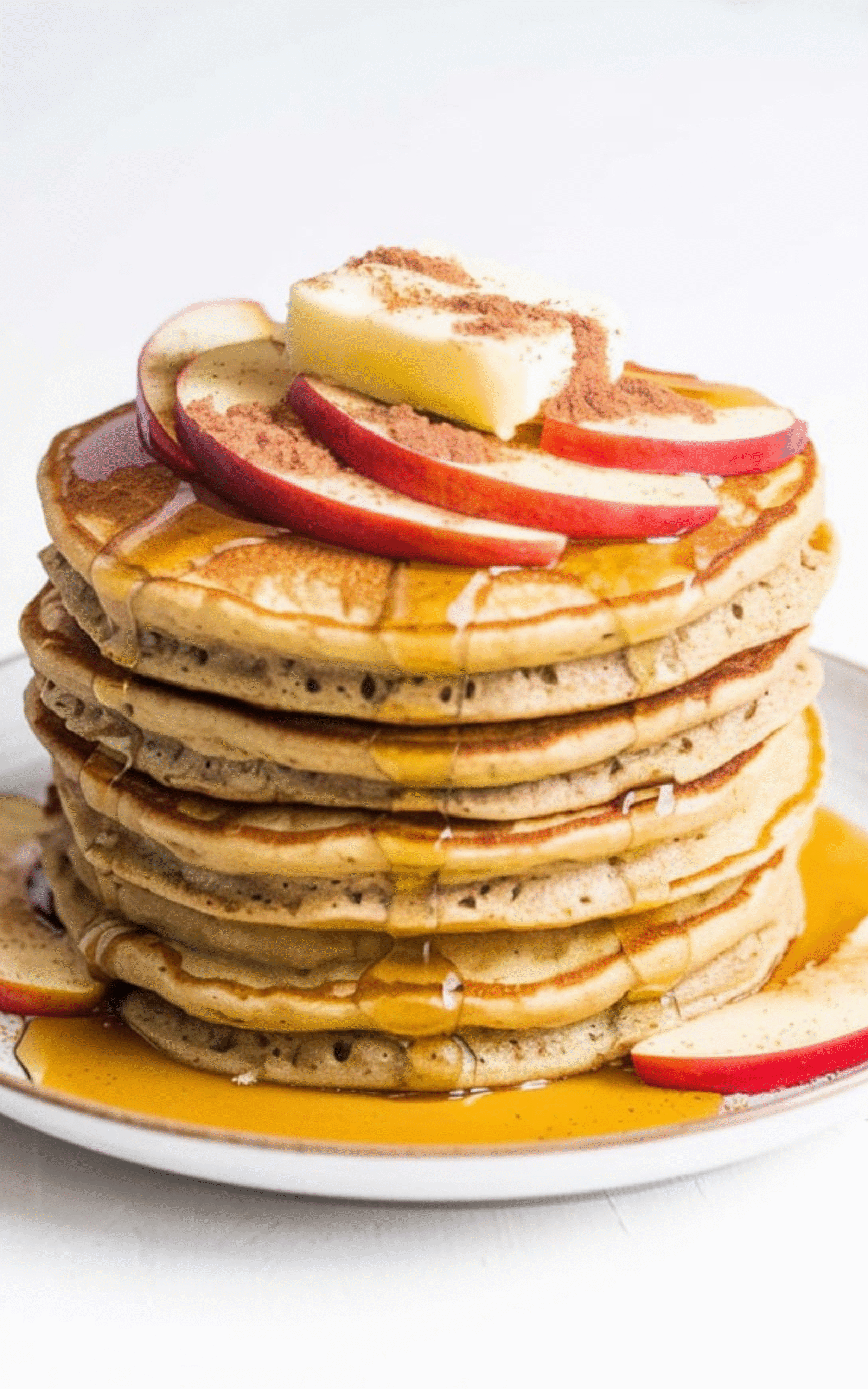 Apple Banana Buckwheat Pancakes