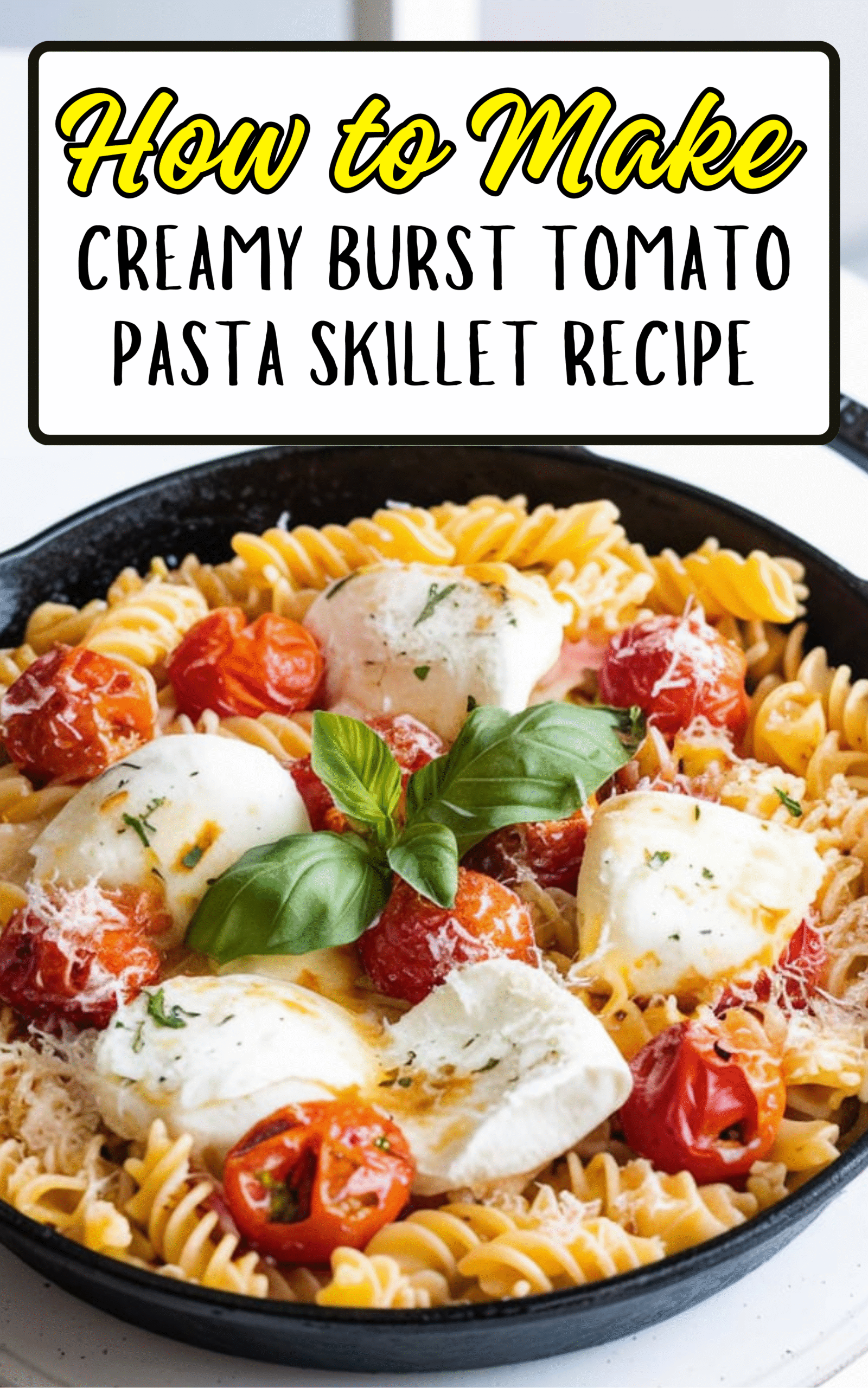 Creamy Burst Tomato Pasta Skillet Recipe