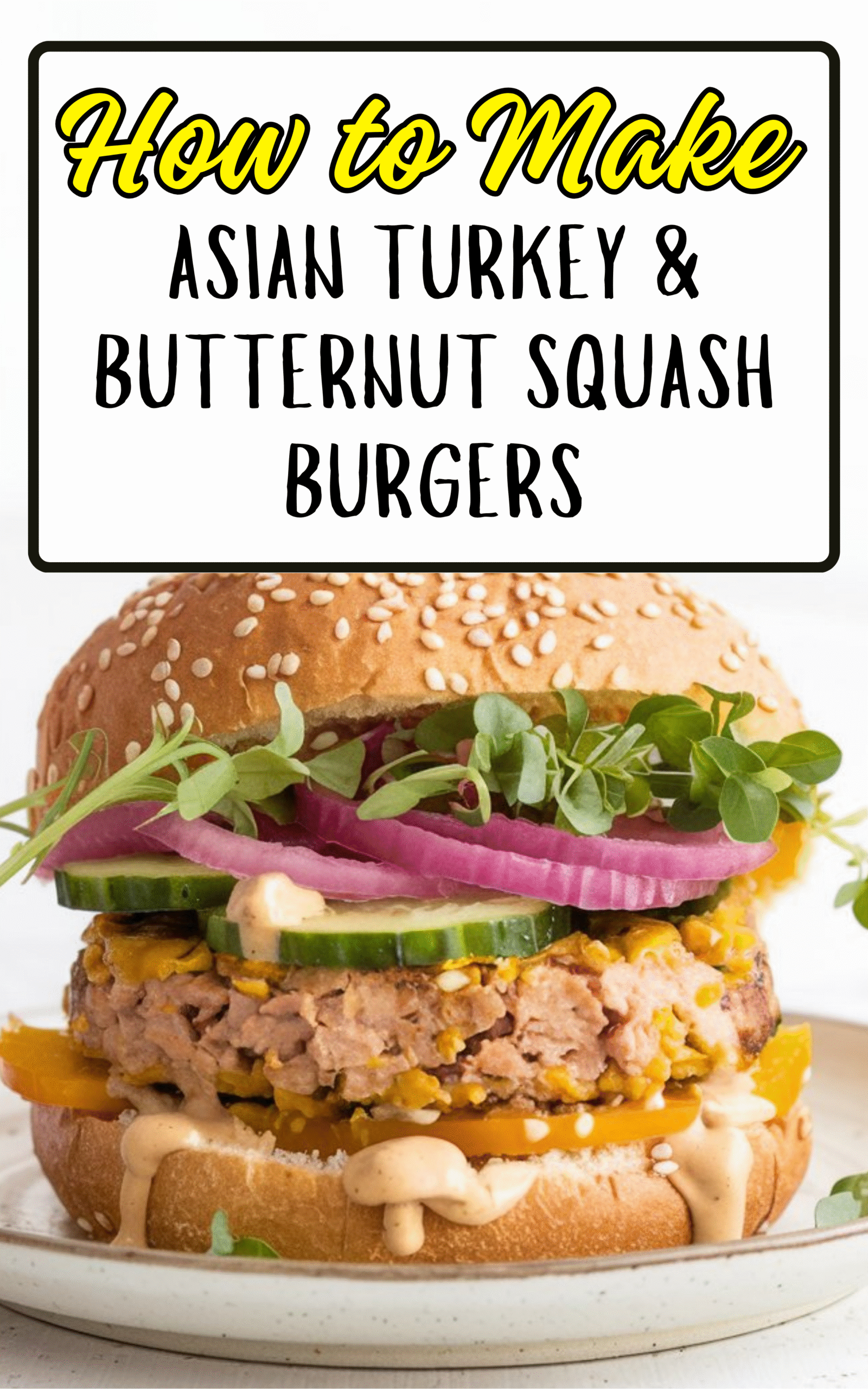 Asian Turkey & Butternut Squash Burgers