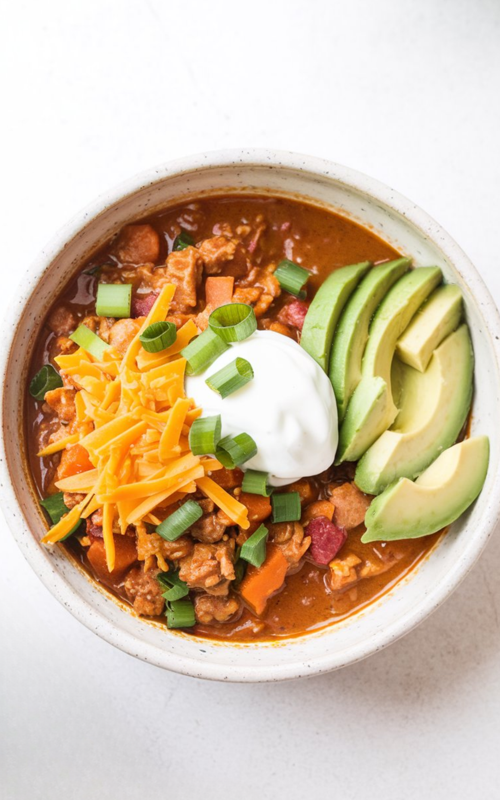 Ground Chicken & Sweet Potato Chili (Slow Cooker)