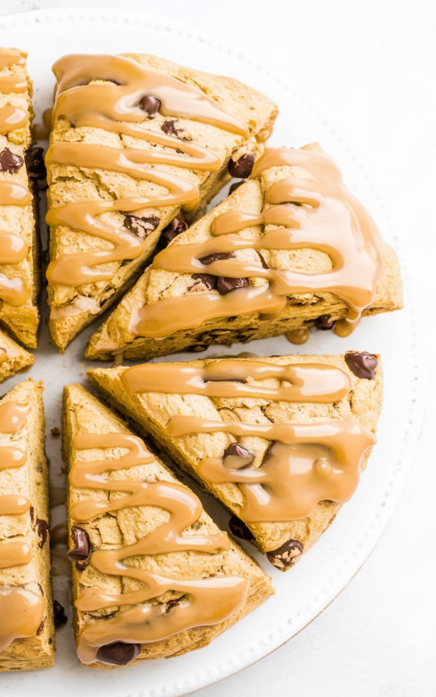 Cinnamon Peanut Butter Chocolate Chip Scones