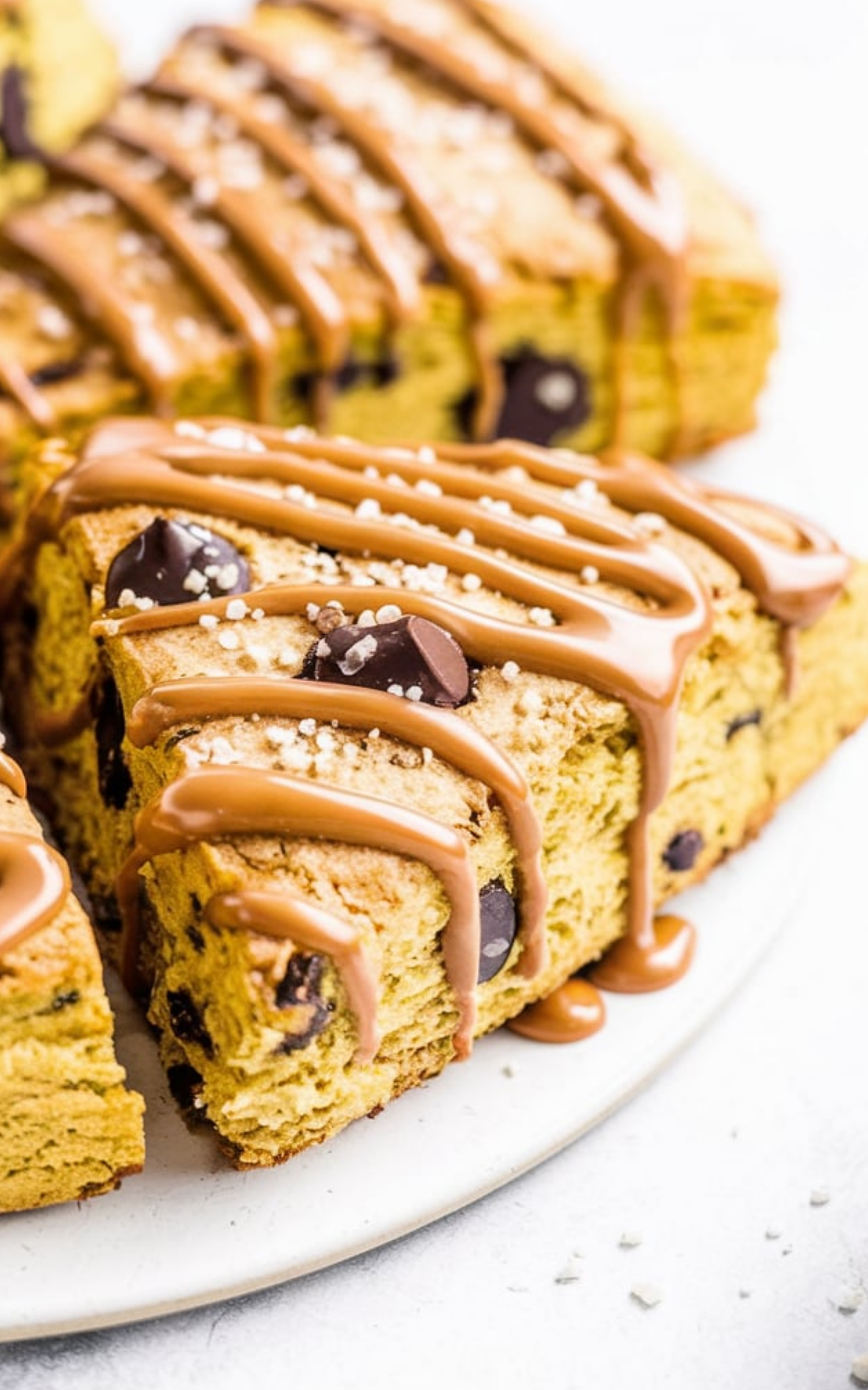 Cinnamon Peanut Butter Chocolate Chip Scones