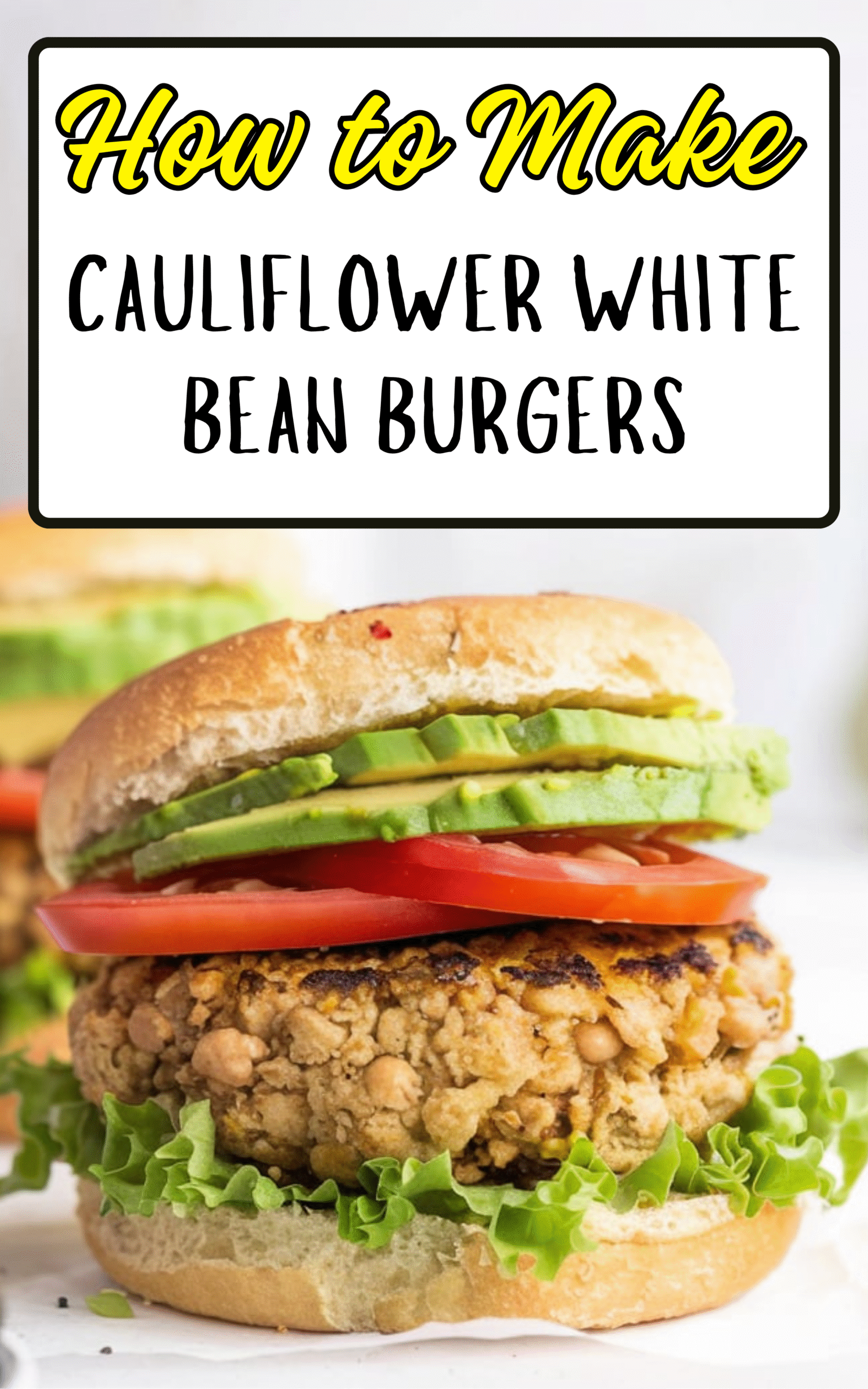 Cauliflower White Bean Burgers