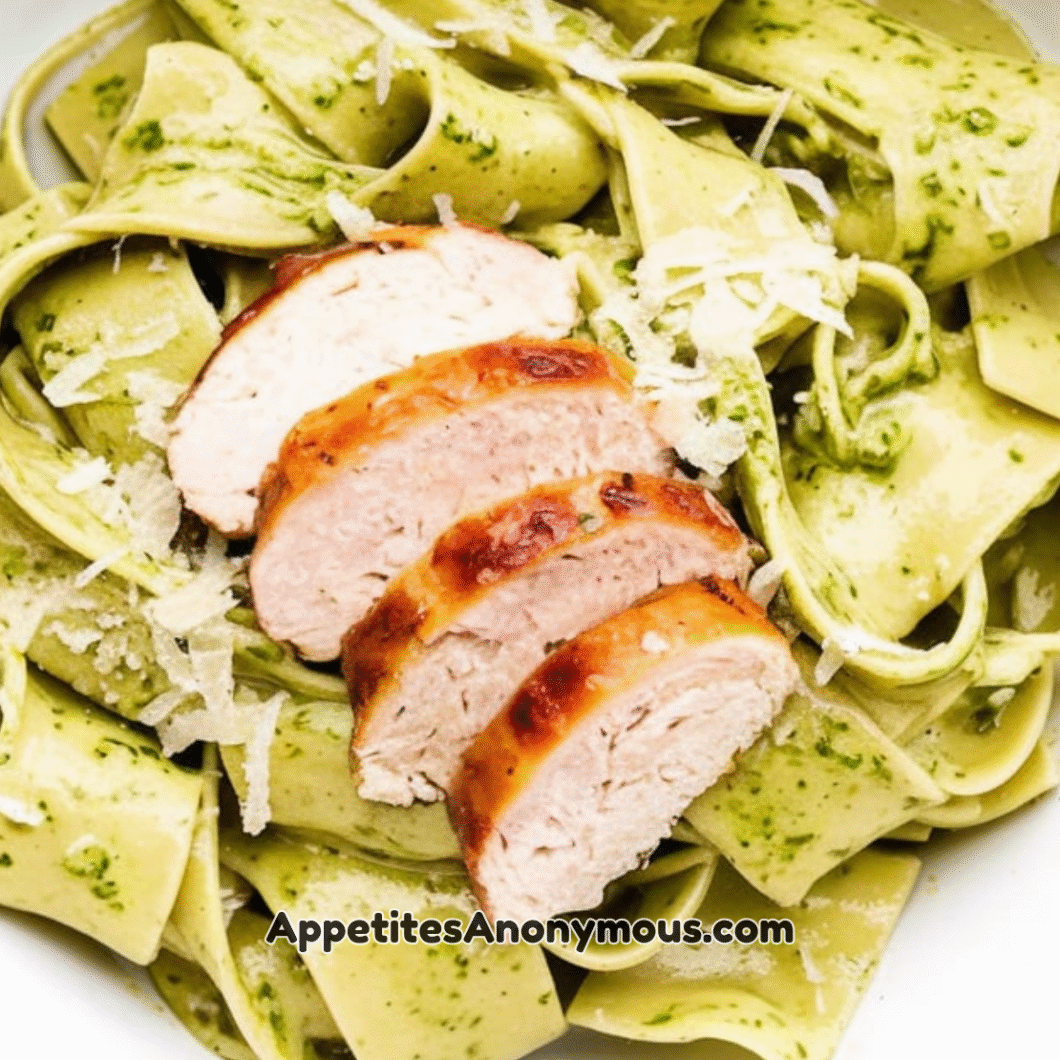 Creamy Cashew Pesto Pappardelle