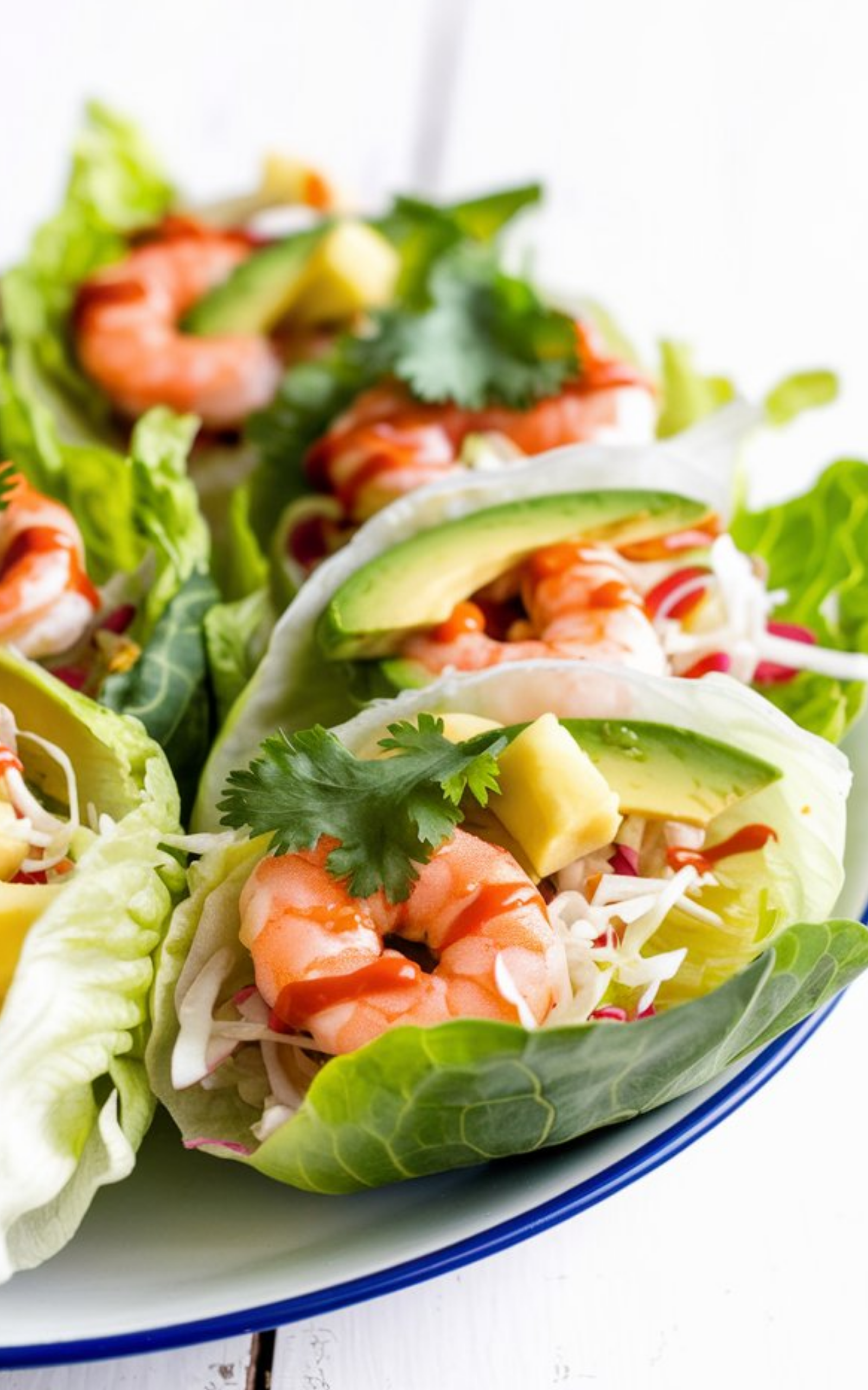 Sriracha Shrimp Lettuce Wraps