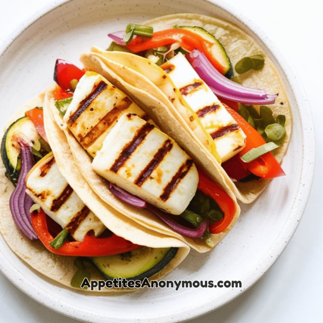 Halloumi & Roasted Veg Tacos