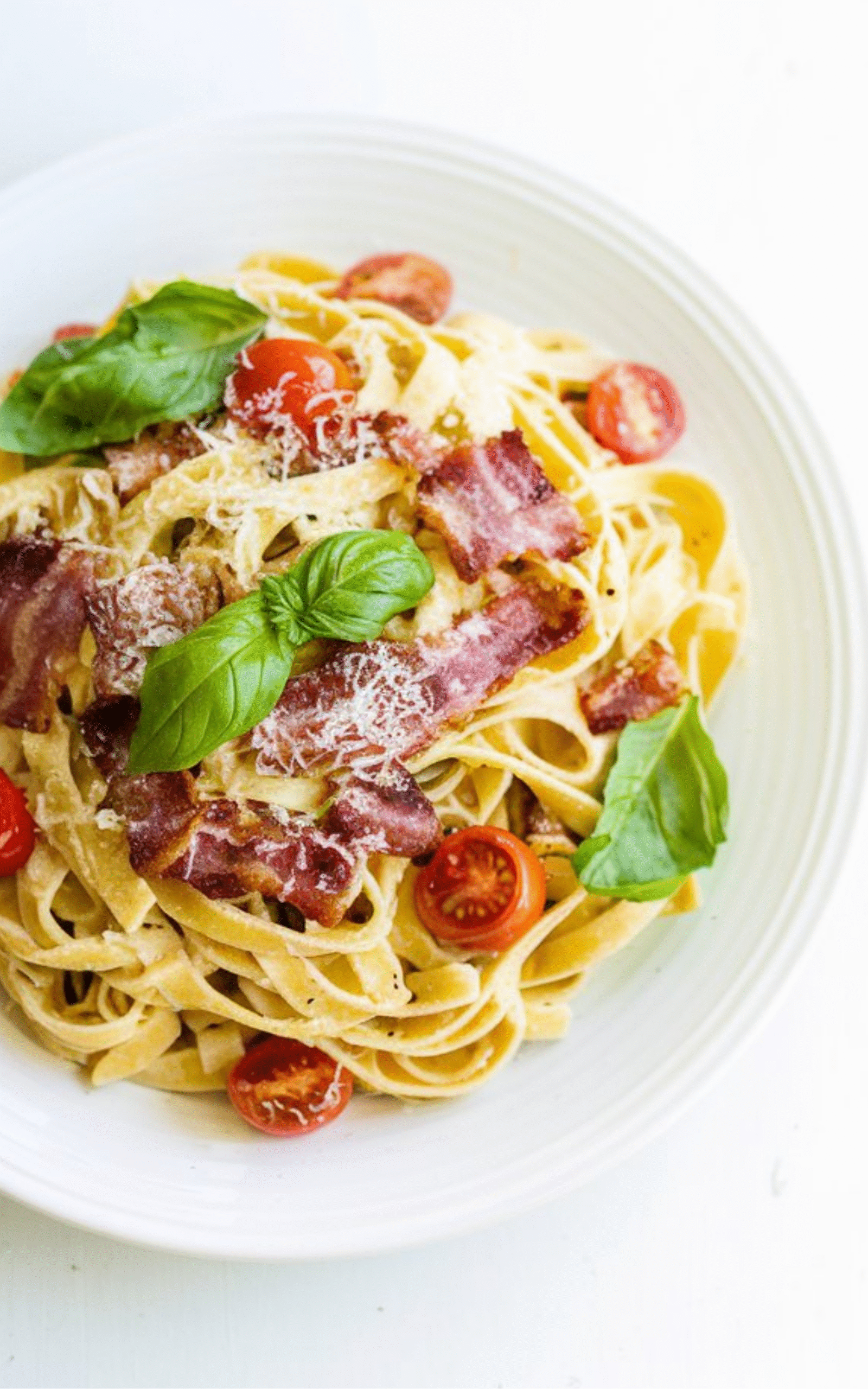 BLT Roasted Garlic Fettuccine
