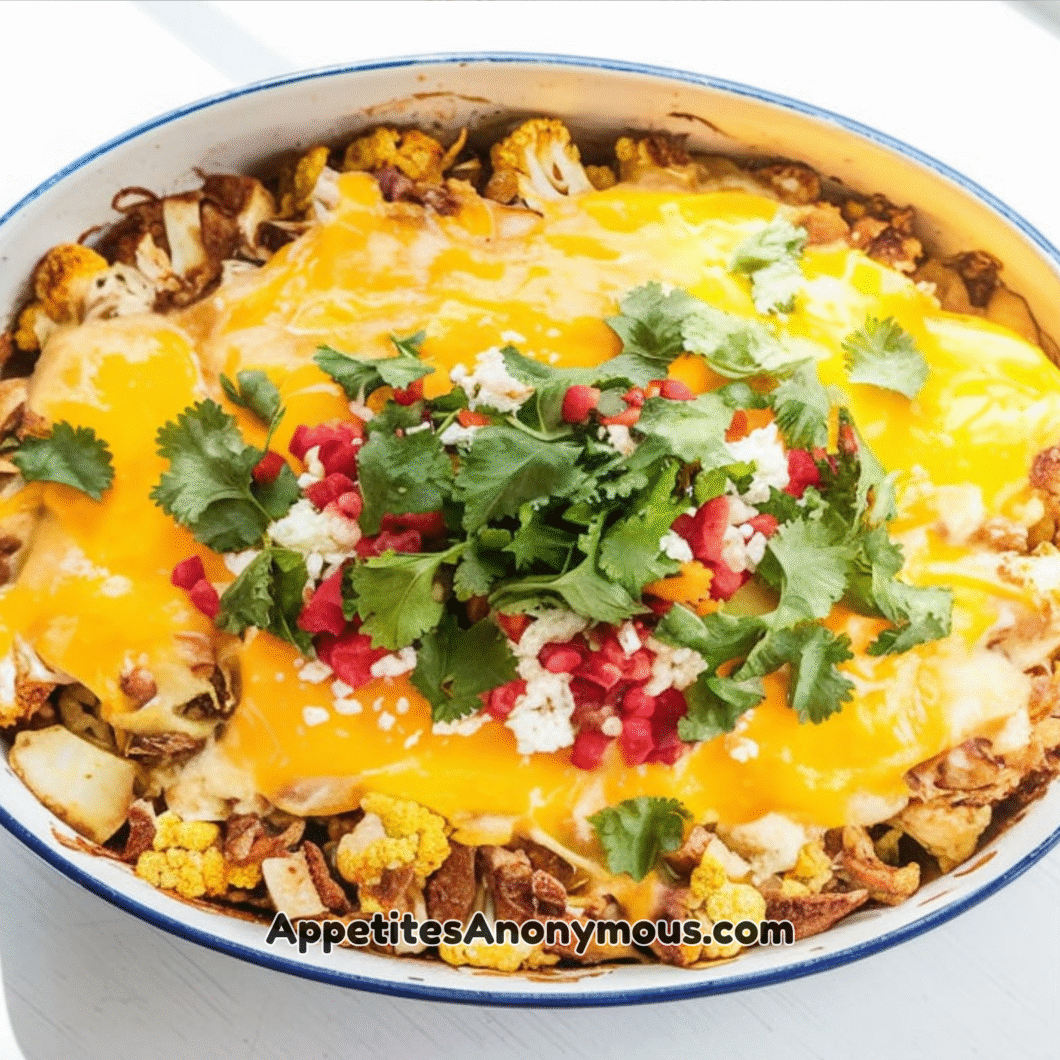 Taco Cauliflower Chicken Bake Recipe