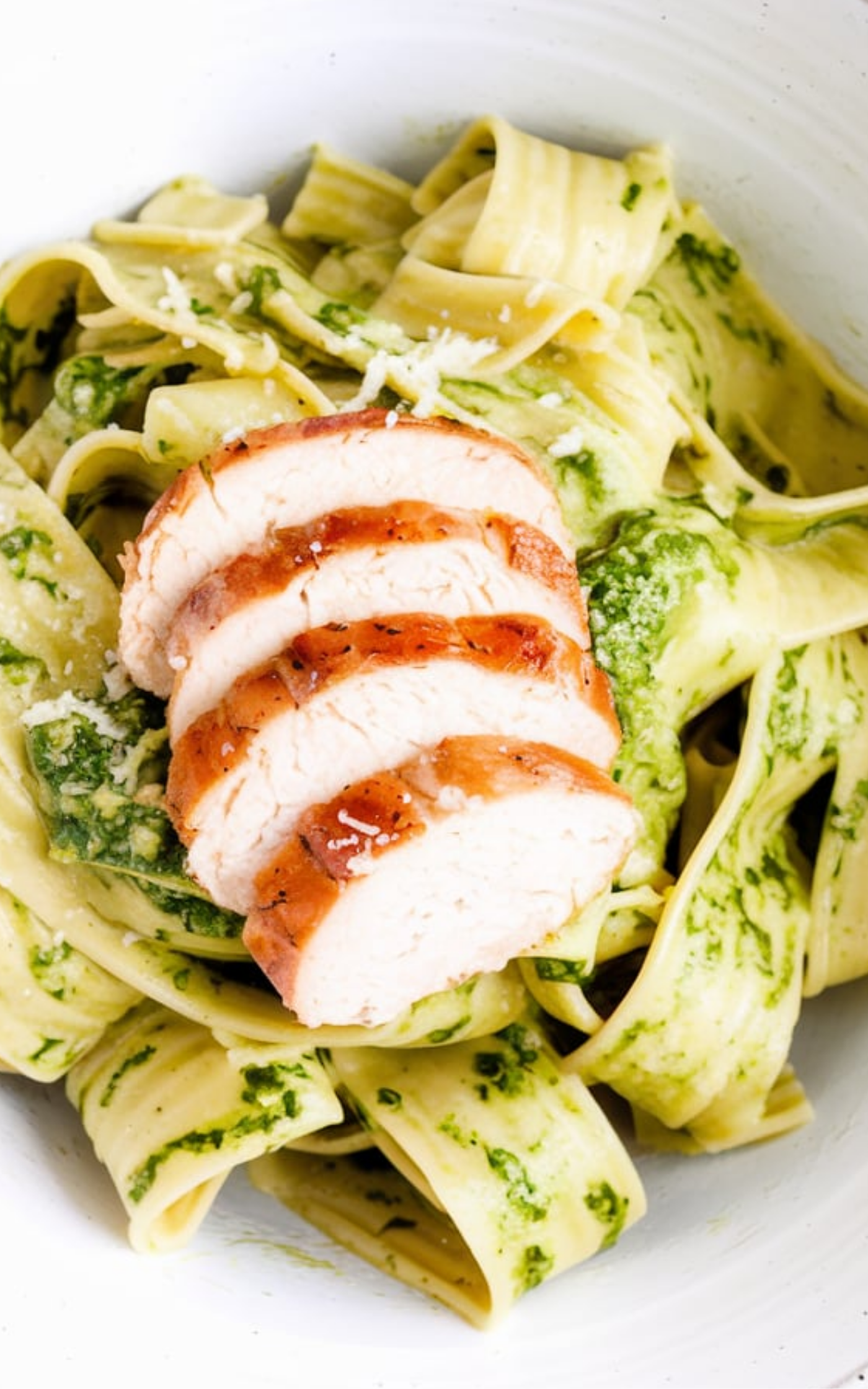 Creamy Cashew Pesto Pappardelle