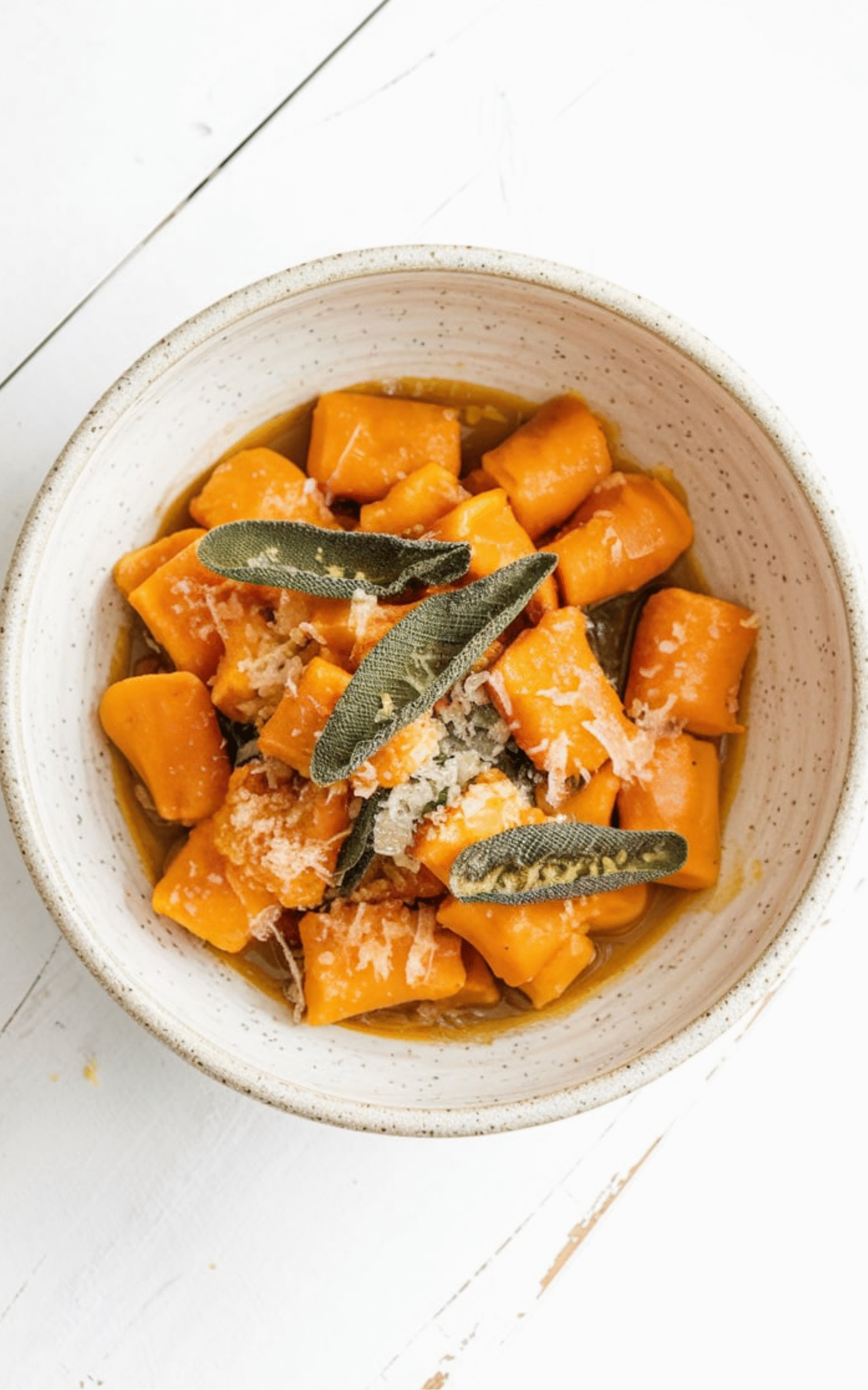 Carrot Gnocchi in Brown Butter Sage Sauce