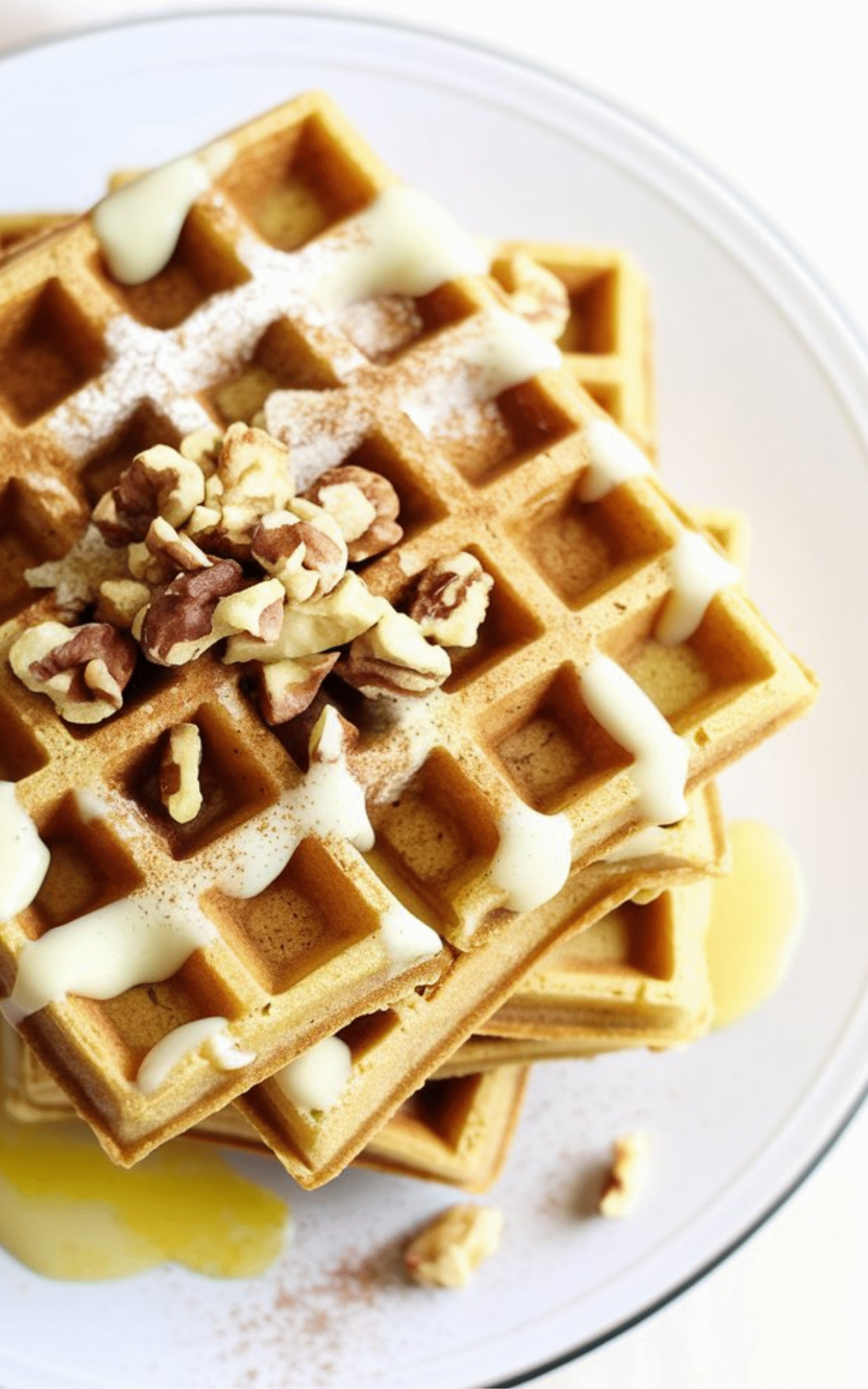 Carrot Cake Waffles