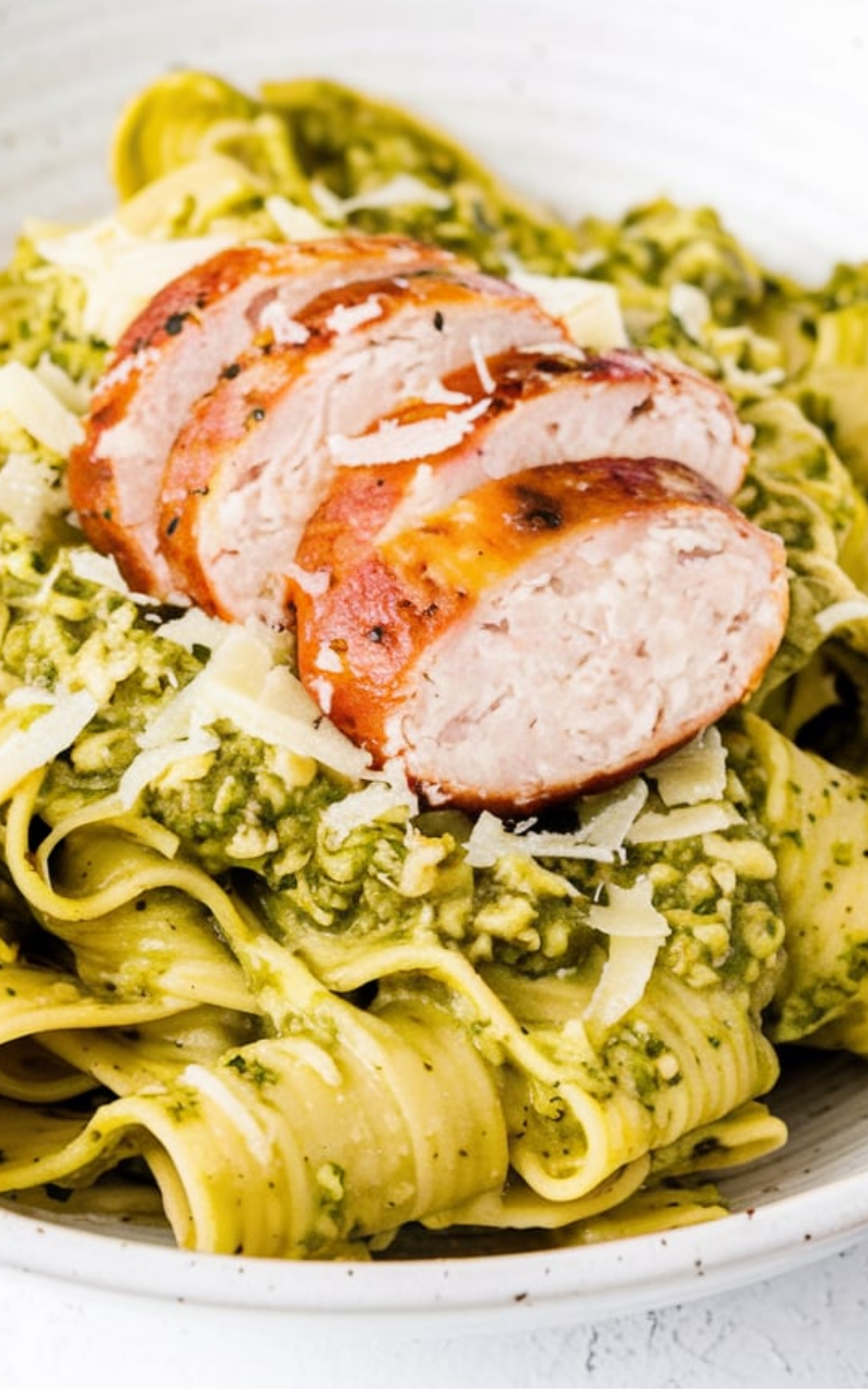 Creamy Cashew Pesto Pappardelle