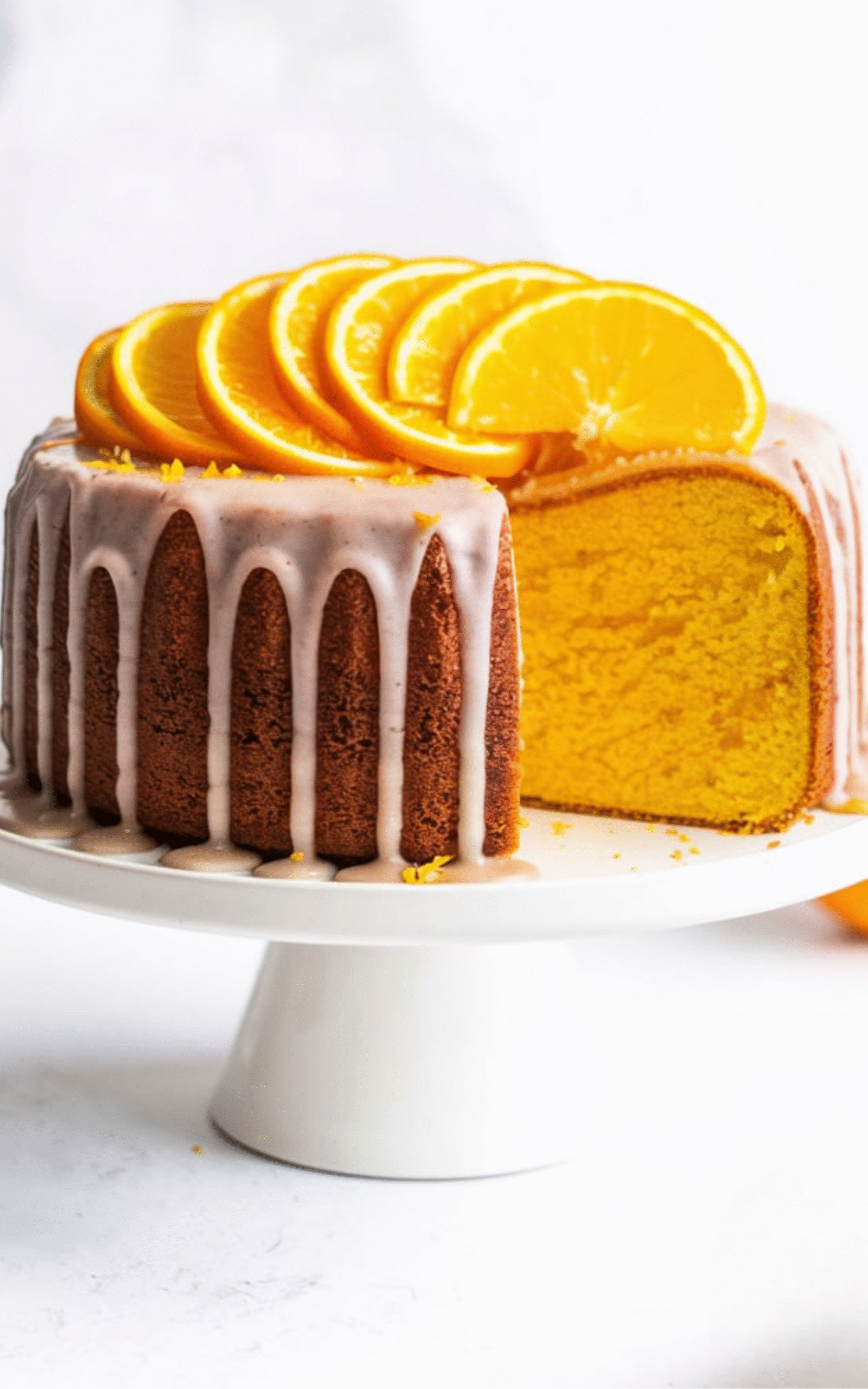 Buttermilk Orange Pound Cake With Maple Glaze