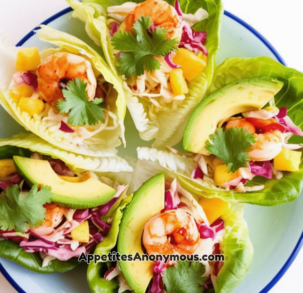 Sriracha Shrimp Lettuce Wraps