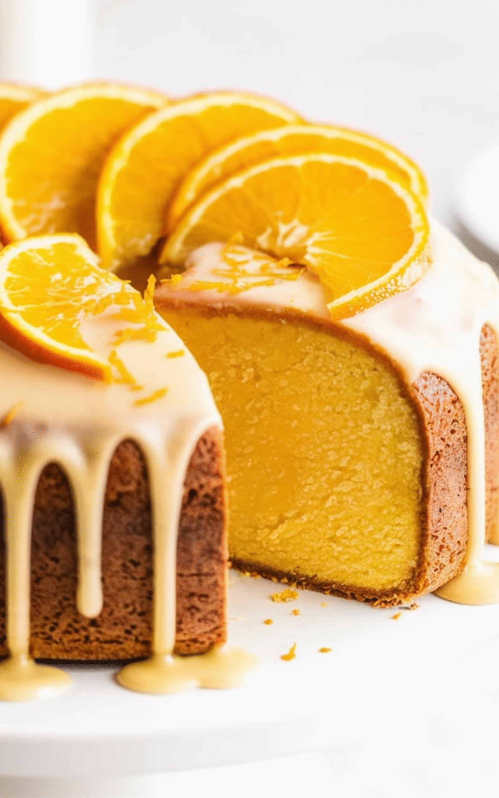 Buttermilk Orange Pound Cake With Maple Glaze