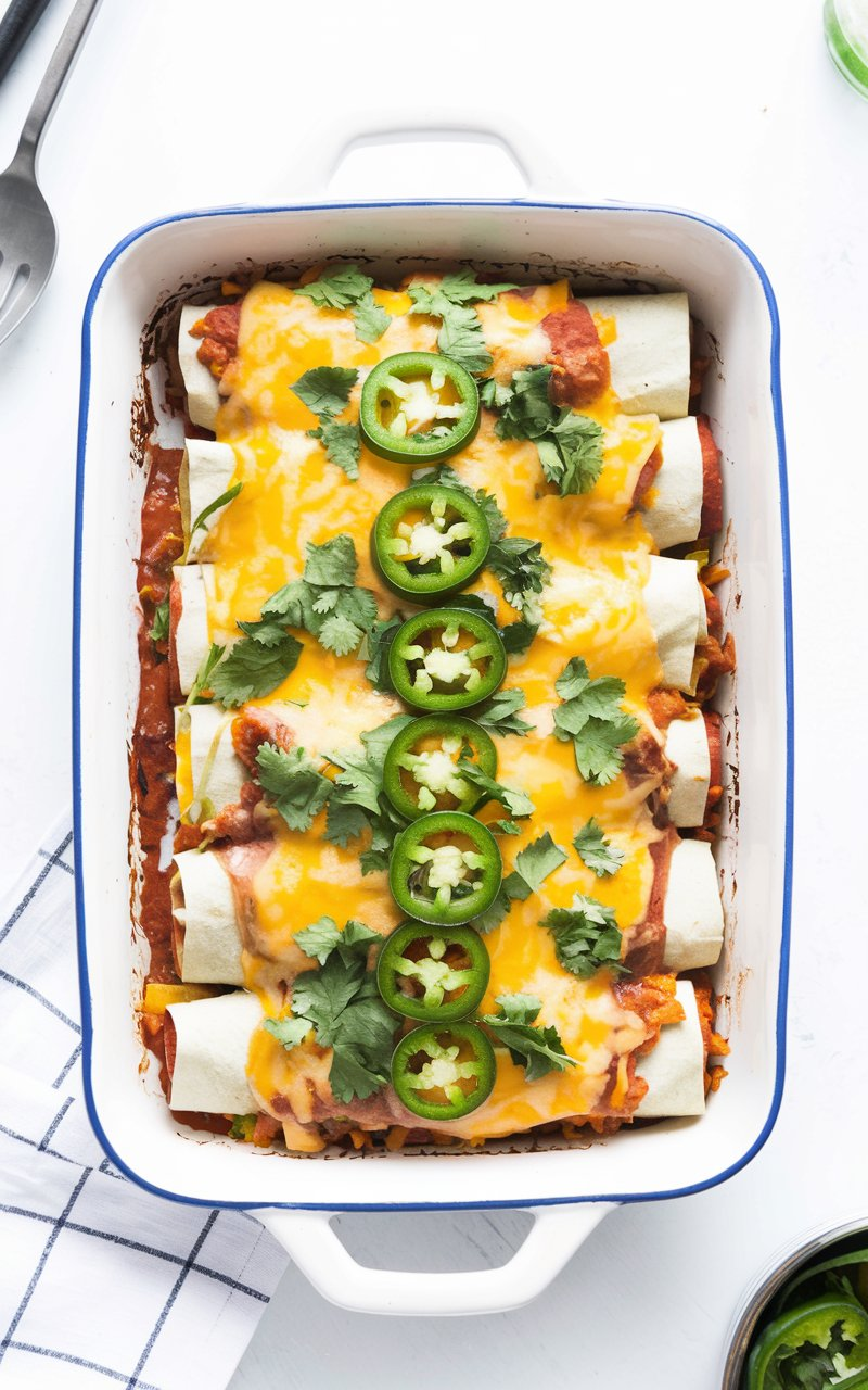 Pineapple Chicken Enchiladas