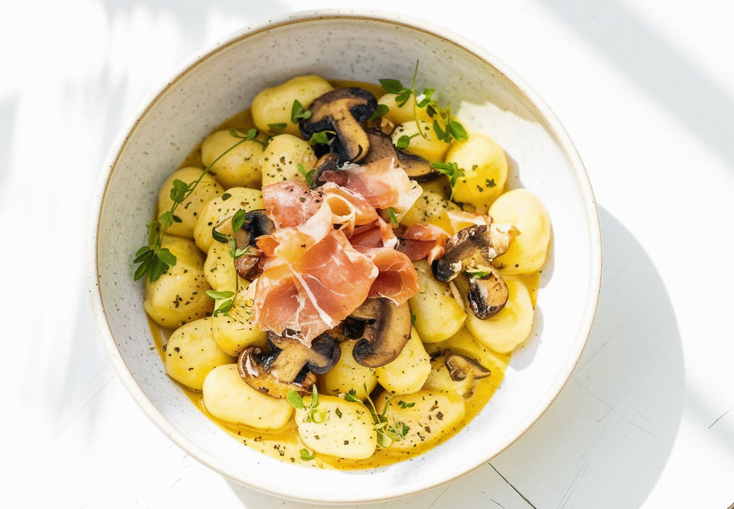 Mushroom & Prosciutto Gnocchi