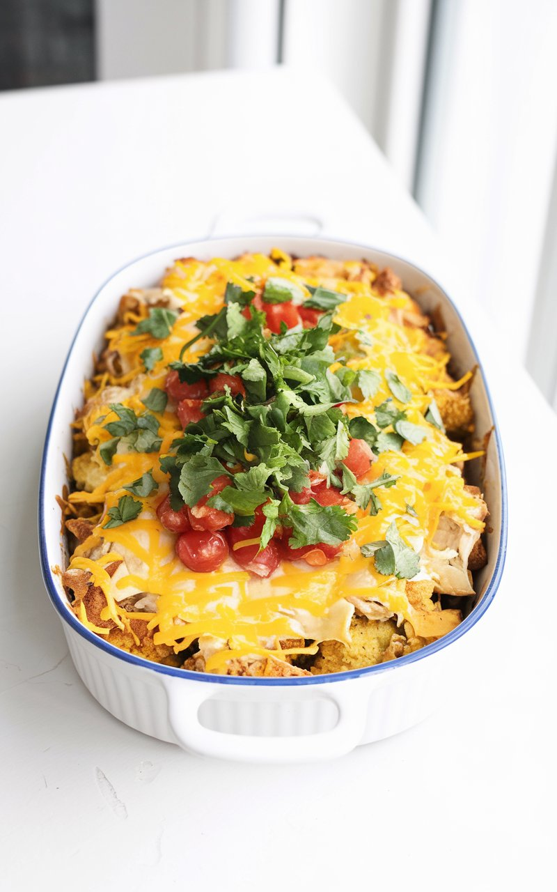 Taco Cauliflower Chicken Bake Recipe