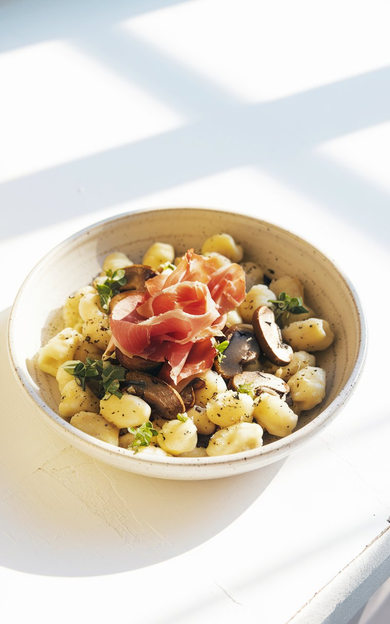Mushroom & Prosciutto Gnocchi